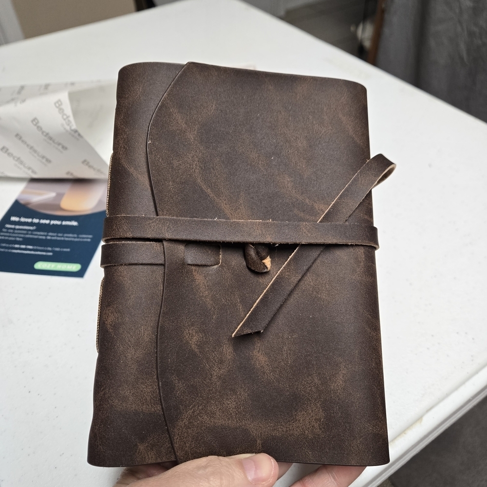 Bed Sure Brown Leather Journal